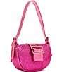Color:Pink - Image 4 - Balexis Pink Rhinestone Mini Shoulder Bag