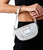 Color:Silver - Image 6 - Balexis Rhinestone Mini Metallic Shoulder Bag