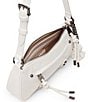 Steve Madden Becka Tassle Bear Charm Shoulder Bag, Color:White - Image 3