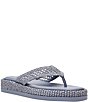 Steve Madden Bella Raffia Platform Flip Flops - Image 1