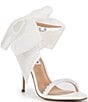 Color:White - Image 1 - Benni Pearl Embellished Bow Back Dress Sandals