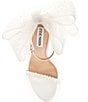 Color:White - Image 5 - Benni Pearl Embellished Bow Back Dress Sandals