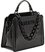 Steve Madden Bevelyn Satchel Bag, Color:Black - Image 4