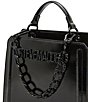 Steve Madden Bevelyn Satchel Bag, Color:Black - Image 5