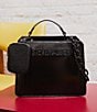 Steve Madden Bevelyn Satchel Bag, Color:Black - Image 6