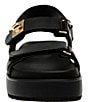 Color:Black - Image 4 - BigMona Leather Platform Sandals