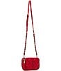 Steve Madden Solid Tonal Quilted Crossbody Bag, Color:Red - Image 4