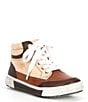 Color:Brown Multi - Image 1 - Boys' Calvvin High Top Sneakers (Youth)