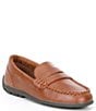 Color:Natural - Image 1 - Boys' B-Jared Leather Loafers (Youth)