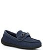 Color:Navy - Image 1 - Boys' Justinn Leather Bit Loafers (Youth)