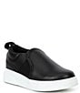 Color:Black - Image 1 - Boys' T-Elliott Slip-On Leather Sneakers (Infant)