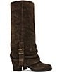 Steve Madden Bozeman Suede Cuffed Buckle Tall Boots - Image 2