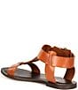 Color:Tan - Image 3 - Brazinn Leather Flat Sandals