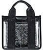 Color:Black - Image 1 - Bsondra Clear Box Tote Bag
