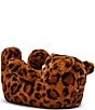 Steve Madden Buddies Leopard Print Faux Fur Bear Slippers - Image 1