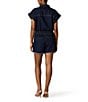 Steve Madden Calliope Collared Short Sleeve Denim Romper - Image 2