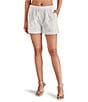 Color:Cloud - Image 1 - Caral Eyelet Pull-On Shorts