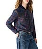 Steve Madden Carlene Wool Blend Collared Long Sleeve Tweed Jacket, Color:Blue - Image 3