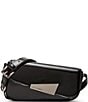 Steve Madden Carrie Asymmetrical Flap Shoulder Bag, Color:Black - Image 1
