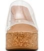 Steve Madden Cassi Cork Clear Vinyl Platform Wedge Slide Sandals - Image 4