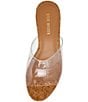 Steve Madden Cassi Cork Clear Vinyl Platform Wedge Slide Sandals - Image 5