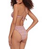 Steve Madden Chevron Sine Underwire Swim Top & High Waisted Swim Bottom - Image 2