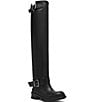 Steve Madden Chopper Leather Over-the-Knee Moto Engineer Boots - Image 1