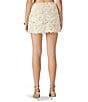 Steve Madden Cindi Coordinating Feather Sequin Mini Skirt, Color:Ivory - Image 2