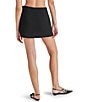 Steve Madden Cindi Stretch Twill Fitted Mini Skirt, Color:Black - Image 2