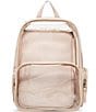 Steve Madden Clear Backpack with Tech Pouch, Color:Nude - Image 2