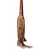 Steve Madden Coltie Straw Shoulder Bag, Color:Cognac - Image 4
