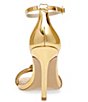 Color:Gold - Image 3 - Confetti Rhinestone Ankle Strap Dress Sandals