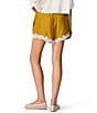 Steve Madden Daisee Pull-On Lace Hem Satin Jacquard Dot Shorts - Image 2