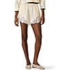 Steve Madden Daisee Pull-On Lace Hem Satin Jacquard Dot Shorts - Image 1