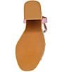 Color:Multi - Image 6 - Delvina Rainbow Metallic Leather Cork Platform Sandals