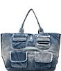 Color:Denim - Image 1 - Denim Anisia Multi Pocket Tote Bag