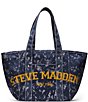 Steve Madden Devyn Canvas Logo Tote Bag,New Products : American Fashion Style Bags On Sale