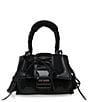 Color:Black - Image 1 - Diego Sneakerhead Lace Detail Top Handle Crossbody Bag