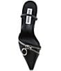 Color:Black - Image 5 - Dipper Leather Dress Slingback Pumps