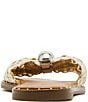 Steve Madden Dipsy Braided Metallic Slide Sandals