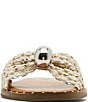 Steve Madden Dipsy Braided Metallic Slide Sandals