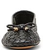 Steve Madden Divy Woven Leather Bow Detail Ballet Flats - Image 6
