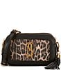 Steve Madden Double Zip Quilted Leopard Crossbody Bag, Color:Leopard - Image 1