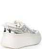 Color:Silver - Image 2 - Doubletake-R Rhinestone Embellished Platform Sneakers