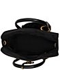 Steve Madden Dunstan Suede Hardware Bag Charm Satchel Bag - Image 3
