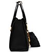 Steve Madden Dunstan Suede Hardware Bag Charm Satchel Bag - Image 4