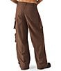 Steve Madden Duo Mid-Rise Utility Cargo Pants, Color:Chocolate - Image 2