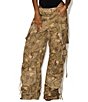 Steve Madden Duo Printed Mid Rise Utility Cargo Pants - Image 1