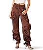 Steve Madden Duo Satin Mid-Rise Utility Cargo Pants - Image 1