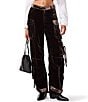 Steve Madden Duo Velvet Mid Rise Utility Cargo Pants - Image 1